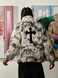 Winter Jacket "CRUCIFIX", Gray, S