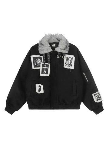 Bomber Jacket "PHANTOM", Black, M