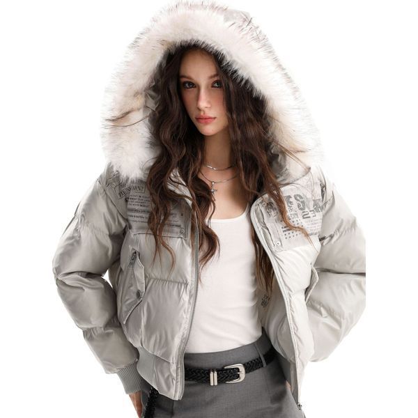 Winter Jacket "BLEG", White, S