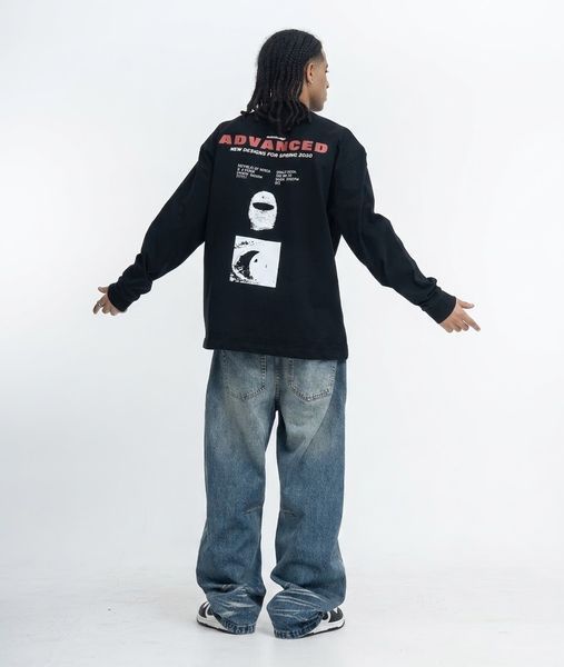 Longsleeve ""ADVANCED"", Black, S